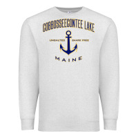 Oatmeal Heather cobbosseecontee lake me pullover hoodie Premium Sweatshirt - linhVisuals