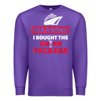 Purple cruise drinking package t shirt Premium Sweatshirt - linhVisuals