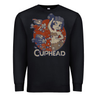 Black cuphead cala maria airplane attack t shirt Premium Sweatshirt - linhVisuals