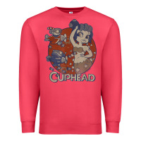 Cardinal cuphead cala maria airplane attack t shirt Premium Sweatshirt - linhVisuals