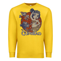 Lemon cuphead cala maria airplane attack t shirt Premium Sweatshirt - linhVisuals
