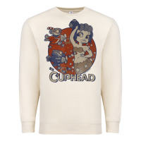 Sandshell cuphead cala maria airplane attack t shirt Premium Sweatshirt - linhVisuals
