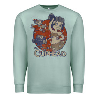 Seafoam cuphead cala maria airplane attack t shirt Premium Sweatshirt - linhVisuals