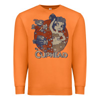 Carrot cuphead cala maria airplane attack t shirt Premium Sweatshirt - linhVisuals