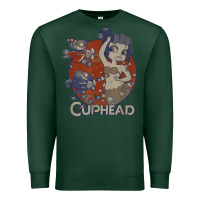 Cuphead Cala Maria Airplane Attack T Shirt Premium Sweatshirt | Teevron