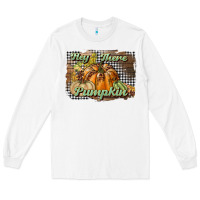 White hey there pumpkin Long Sleeve Tee - BundleAndBundleShop