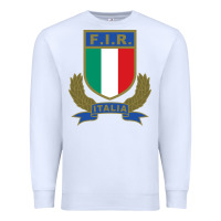 White italian rugby federation Premium Sweatshirt - linhVisuals