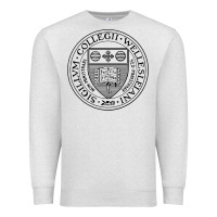 Oatmeal Heather Wellesley College Premium Sweatshirt - linhVisuals