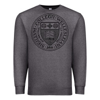 Charcoal Heather Wellesley College Premium Sweatshirt - linhVisuals