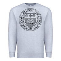 Heather Grey Wellesley College Premium Sweatshirt - linhVisuals