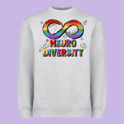 Neurodiversity Heavyweight Sweatshirt Designed By Jahusdesignshop