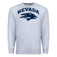 Heather Grey nevada wolf pack Premium Sweatshirt - linhVisuals