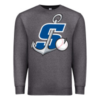 Charcoal Heather stockton ports baseball Premium Sweatshirt - linhVisuals