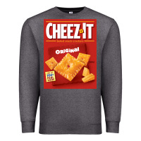 Charcoal Heather cheez it original box front sweatshirt Premium Sweatshirt - linhVisuals