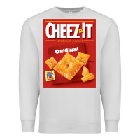Dove Grey cheez it original box front sweatshirt Premium Sweatshirt - linhVisuals
