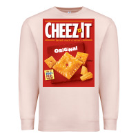 Pale Pink cheez it original box front sweatshirt Premium Sweatshirt - linhVisuals