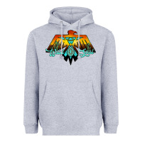 Heather Grey thunderbird wild soul Heavyweight Hoodie - JahusDesignShop