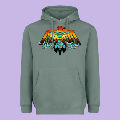 Thunderbird Wild Soul Heavyweight Hoodie Designed By Jahusdesignshop