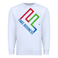 White fake business merch tim dillon t shirt Premium Sweatshirt - linhVisuals