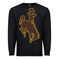 Black wyoming athletics Premium Sweatshirt - linhVisuals