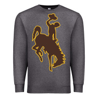 Charcoal Heather wyoming athletics Premium Sweatshirt - linhVisuals