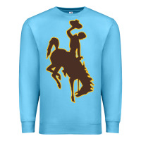 Ocean Blue wyoming athletics Premium Sweatshirt - linhVisuals