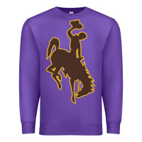 Purple wyoming athletics Premium Sweatshirt - linhVisuals
