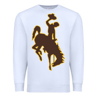 White wyoming athletics Premium Sweatshirt - linhVisuals