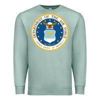 Seafoam department of the air force Premium Sweatshirt - linhVisuals