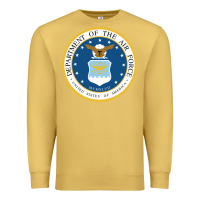 Antique Gold department of the air force Premium Sweatshirt - linhVisuals