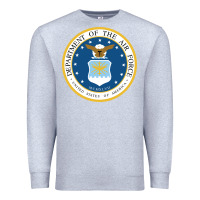Heather Grey department of the air force Premium Sweatshirt - linhVisuals