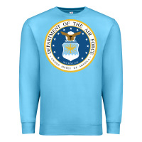 Ocean Blue department of the air force Premium Sweatshirt - linhVisuals
