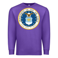 Purple department of the air force Premium Sweatshirt - linhVisuals