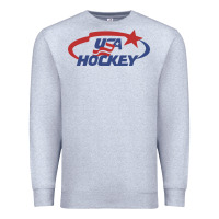 Heather Grey usa hockey Premium Sweatshirt - linhVisuals