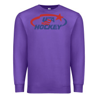 Purple usa hockey Premium Sweatshirt - linhVisuals