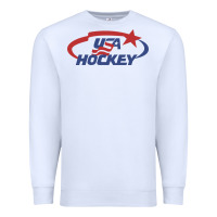 White usa hockey Premium Sweatshirt - linhVisuals