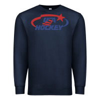 Navy usa hockey Premium Sweatshirt - linhVisuals