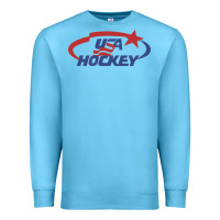 Ocean Blue usa hockey Premium Sweatshirt - linhVisuals