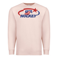 Pale Pink usa hockey Premium Sweatshirt - linhVisuals