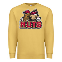 Antique Gold modesto nuts baseball Premium Sweatshirt - linhVisuals