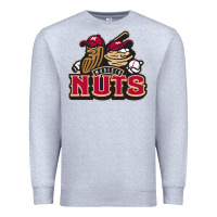 Heather Grey modesto nuts baseball Premium Sweatshirt - linhVisuals