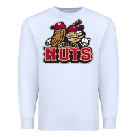 White modesto nuts baseball Premium Sweatshirt - linhVisuals