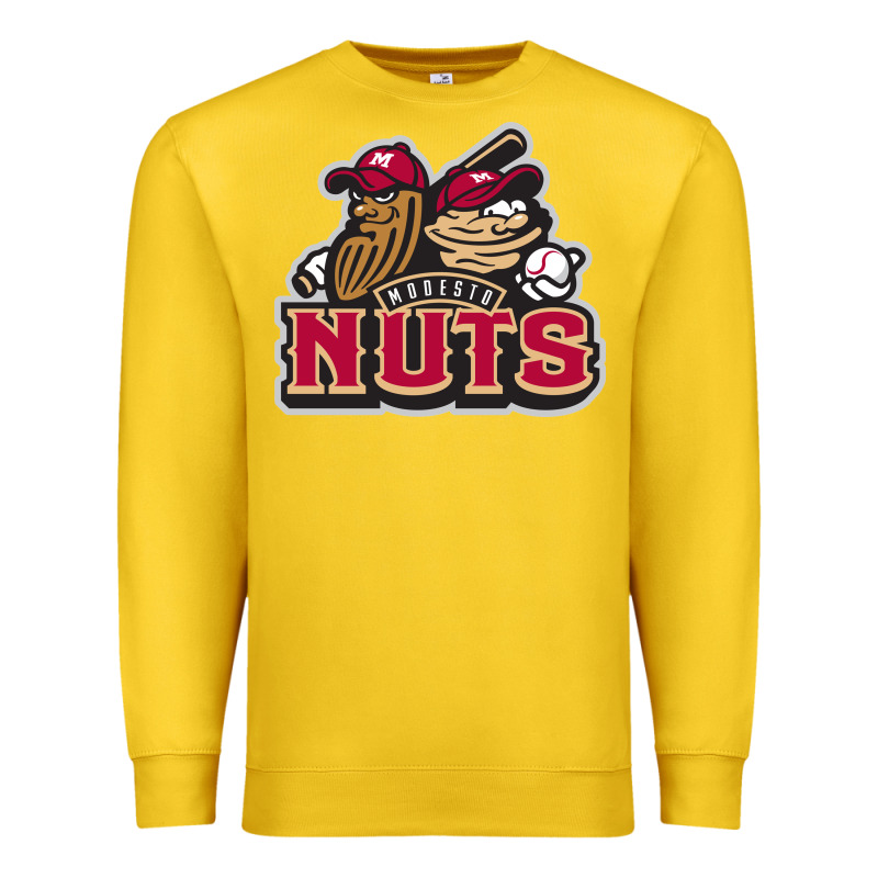 Modesto Nuts Baseball Premium Sweatshirt by linhVisuals | Teevron