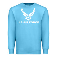 Ocean Blue us air force Premium Sweatshirt - linhVisuals