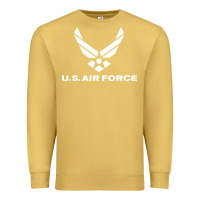Antique Gold us air force Premium Sweatshirt - linhVisuals
