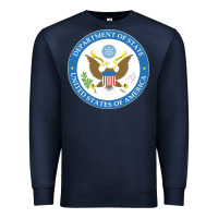 Navy us department of state 2 Premium Sweatshirt - linhVisuals