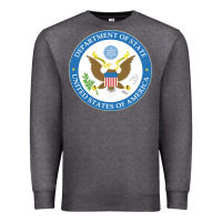 Charcoal Heather us department of state 2 Premium Sweatshirt - linhVisuals