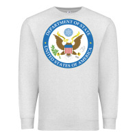 Oatmeal Heather us department of state 2 Premium Sweatshirt - linhVisuals