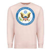 Pale Pink us department of state 2 Premium Sweatshirt - linhVisuals