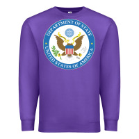 Purple us department of state 2 Premium Sweatshirt - linhVisuals